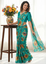 Load image into Gallery viewer, High Quality Garden Vareli Printed Nara Chiffon Saree