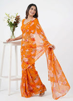 Load image into Gallery viewer, High Quality Garden Vareli Printed Nara Chiffon Saree