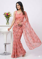 Load image into Gallery viewer, High Quality Garden Vareli Printed Nara Chiffon Saree