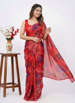 Load image into Gallery viewer, High Quality Garden Vareli Printed Nara Chiffon Saree