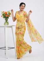 Load image into Gallery viewer, High Quality Garden Vareli Printed Nara Chiffon Saree