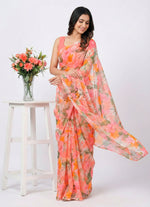 Load image into Gallery viewer, High Quality Garden Vareli Printed Nara Chiffon Saree