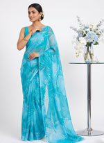 Load image into Gallery viewer, High Quality Garden Vareli Printed Nara Chiffon Saree