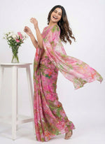 Load image into Gallery viewer, High Quality Garden Vareli Printed Nara Chiffon Saree