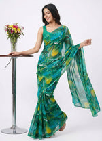 Load image into Gallery viewer, High Quality Garden Vareli Printed Nara Chiffon Saree