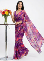 Load image into Gallery viewer, High Quality Garden Vareli Printed Nara Chiffon Saree