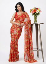 Load image into Gallery viewer, High Quality Garden Vareli Printed Nara Chiffon Saree