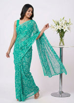Load image into Gallery viewer, High Quality Garden Vareli Printed Nara Chiffon Saree