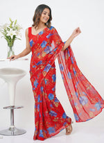 Load image into Gallery viewer, High Quality Garden Vareli Printed Nara Chiffon Saree