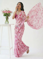 Load image into Gallery viewer, High Quality Garden Vareli Printed Nara Chiffon Saree