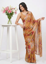 Load image into Gallery viewer, Authentic Garden Vareli Printed Nara Chiffon Saree