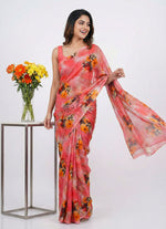 Load image into Gallery viewer, High Quality Garden Vareli Printed Nara Chiffon Saree