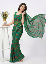 Load image into Gallery viewer, High Quality Garden Vareli Printed Nara Chiffon Saree