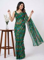 Load image into Gallery viewer, High Quality Garden Vareli Printed Nara Chiffon Saree