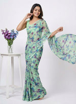 Load image into Gallery viewer, High Quality Garden Vareli Printed Nara Chiffon Saree