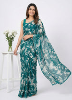 Load image into Gallery viewer, High Quality Garden Vareli Printed Nara Chiffon Saree