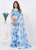 Load image into Gallery viewer, High Quality Garden Vareli Printed Nara Chiffon Saree