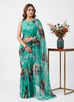 Load image into Gallery viewer, High Quality Garden Vareli Printed Nara Chiffon Saree