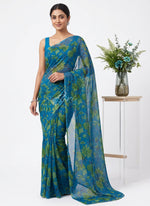 Load image into Gallery viewer, High Quality Garden Vareli Printed Nara Chiffon Saree