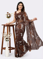 Load image into Gallery viewer, High Quality Garden Vareli Printed Nara Chiffon Saree