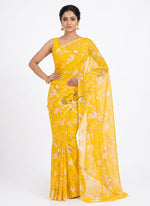 Load image into Gallery viewer, Elegant Garden Vareli Printed Nara Chiffon Saree