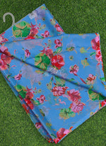 Load image into Gallery viewer, Elegant Garden Vareli Printed Nara Chiffon Saree