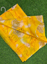 Load image into Gallery viewer, Elegant Garden Vareli Printed Nara Chiffon Saree
