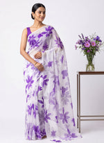 Load image into Gallery viewer, Authentic Garden Vareli Printed Nara Chiffon Saree