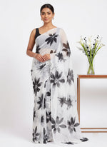 Load image into Gallery viewer, Authentic Garden Vareli Printed Nara Chiffon Saree