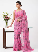 Load image into Gallery viewer, Authentic Garden Vareli Printed Nara Chiffon Saree