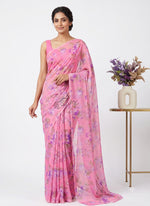 Load image into Gallery viewer, Authentic Garden Vareli Printed Nara Chiffon Saree