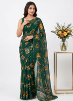 Load image into Gallery viewer, Light Weight Garden Vareli Printed Nara Chiffon Saree