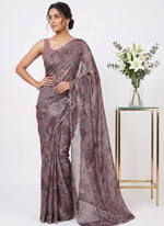 Load image into Gallery viewer, Light Weight Garden Vareli Printed Nara Chiffon Saree