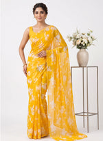 Load image into Gallery viewer, Light Weight Garden Vareli Printed Nara Chiffon Saree