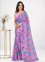 Load image into Gallery viewer, High Quality Garden Vareli Printed Nara Chiffon Saree