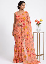 Load image into Gallery viewer, High Quality Garden Vareli Printed Nara Chiffon Saree