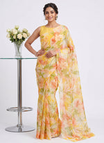 Load image into Gallery viewer, High Quality Garden Vareli Printed Nara Chiffon Saree