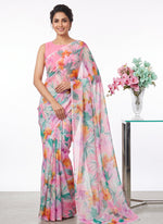 Load image into Gallery viewer, High Quality Garden Vareli Printed Nara Chiffon Saree