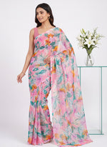 Load image into Gallery viewer, High Quality Garden Vareli Printed Nara Chiffon Saree