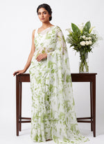Load image into Gallery viewer, High Quality Garden Vareli Printed Nara Chiffon Saree without Blouse