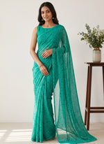 Load image into Gallery viewer, Garden Vareli Printed Nara Chiffon Saree without Blouse