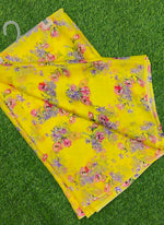 Load image into Gallery viewer, Latest Garden Vareli Printed Nara Chiffon Saree without Blouse