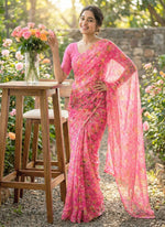 Load image into Gallery viewer, Garden Vareli Latest Summer Roganza Saree