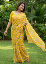 Load image into Gallery viewer, Garden Vareli Latest Summer Roganza Saree