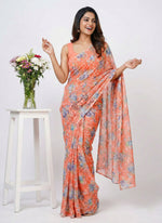 Load image into Gallery viewer, Authentic Garden Vareli Latest Summer Roganza Saree