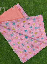 Load image into Gallery viewer, Beautiful Garden Vareli Printed Summer Roganza Saree with Blouse