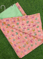 Load image into Gallery viewer, Beautiful Garden Vareli Printed Summer Roganza Saree with Blouse