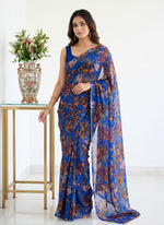 Load image into Gallery viewer, Latest Garden Vareli Super Nara Chiffon Saree without Blouse