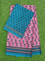Load image into Gallery viewer, Beautiful Bhagru Print Pure Cotton Saree