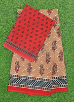 Load image into Gallery viewer, Beautiful Bhagru Print Pure Cotton Saree